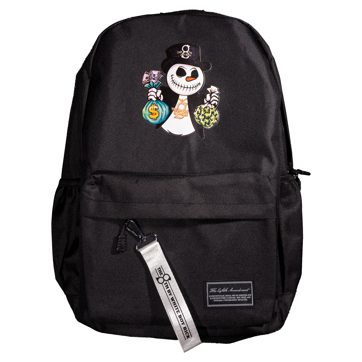 Original Snowman Bookbag - Black w/ white strap