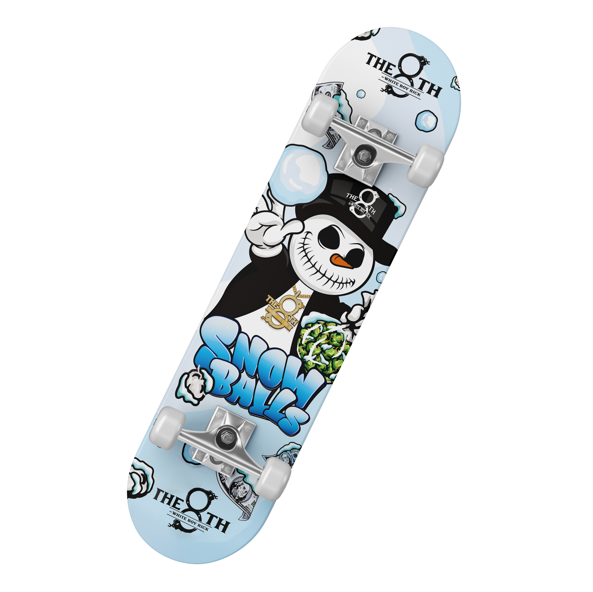 Limited Snowman Skateboard - Snowballs (Deck & Grip Tape Only