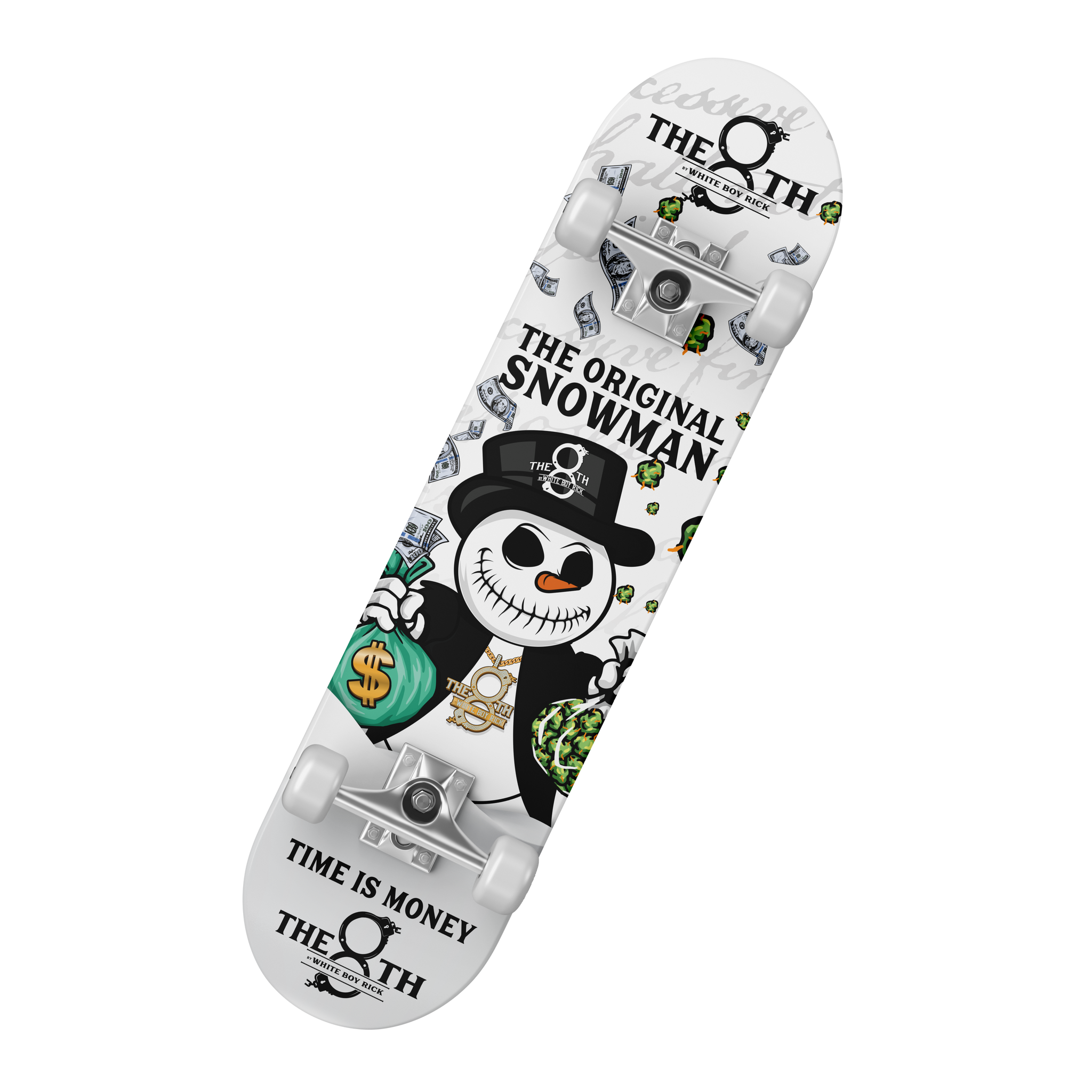 Limited Snowman Skateboard - White (Deck Only)